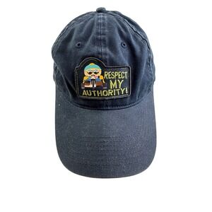 South Park Cartman Respect My Authority Navy Blue Vintage 2005 Hat Comedy Centra